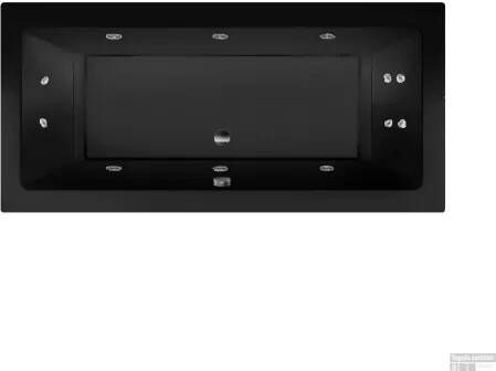 XenZ Whirlpool Society Ebony 180x80x50 cm Enkel systeem Mat Zwart