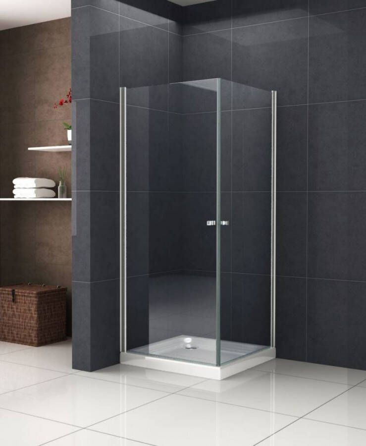 Stalis douchecabine hoekinstap 90x90x190 cm met dubbele draaideur