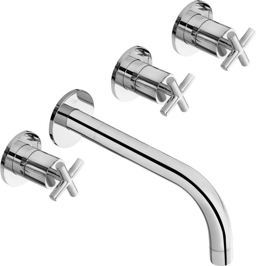 Ben Accross Inbouw badkraan met inbouwdeel Chroom