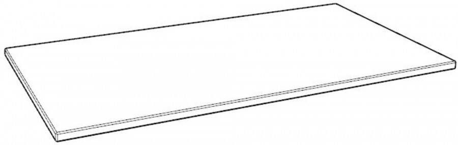 Ben Elina blad Mat wit 100x45x2 cm met 1 sifonuitsparing in het midden en kraangat rechts
