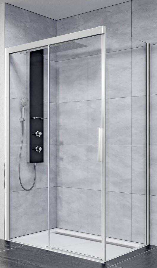 Ben IMotion schuifdeur naar links incl. antikalk 140x206cm chroom