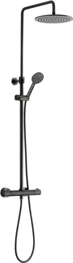 Ben Lavion 250 Cool regendoucheset met 4 straalsoorten Ø25cm gunmetal pvd