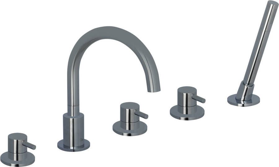 Ben Lavion inbouw badkraan 5-delig met inbouwdeel Chroom