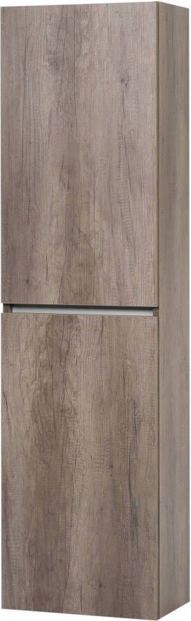 Ben Limara Hoge kast links 45x29x165 cm Nebraska Eiken Aluminium