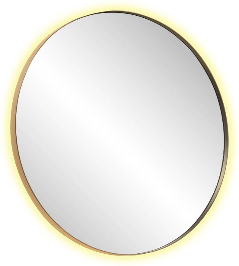 Ben Mimas ronde spiegel met LED verlichting en anti-condens Ø40cm geborsteld RVS