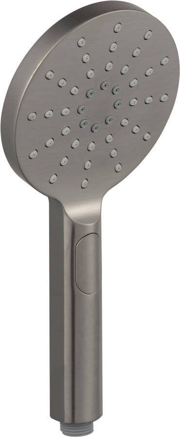 Ben Push Handdouche rond met 3 straalsoorten Geborsteld Nickel