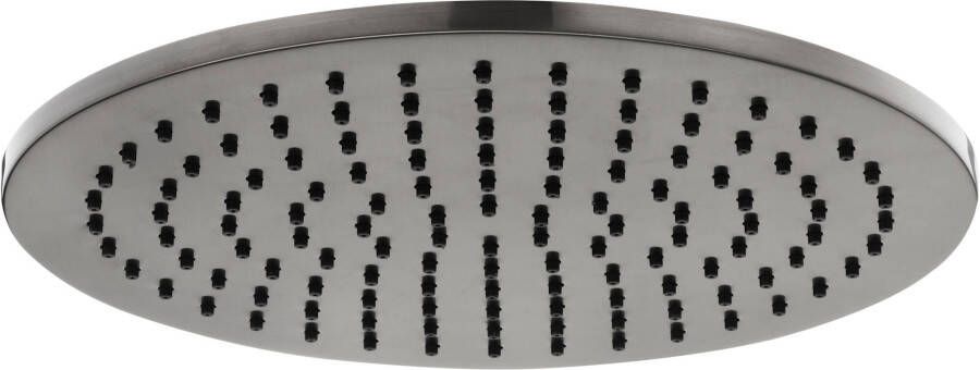 Ben Round Hoofddouche 25 cm Geborsteld Zwart