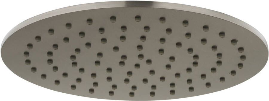 Ben Round Rainbow-Red hoofddouche 200mm brushed nickel