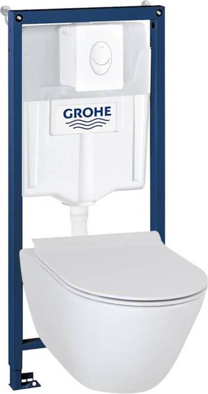 Ben Segno Free Flush Xtra Glaze met Rapid SL inbouwreservoir en wit bedieningspaneel