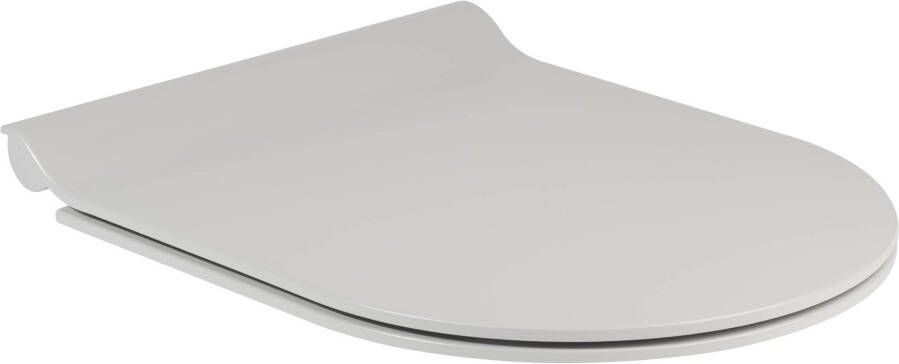 Ben Sito Segno Scuro Closetzitting met Softclose en Quick Release 36 5x45 5x2 5 cm Cement Grijs