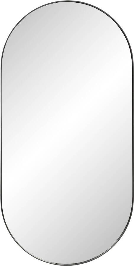 Ben Vita ovale spiegel 40x80 cm Mat Zwart