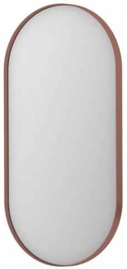 Ben Vita ovale spiegel 40x80 cm Geborsteld koper