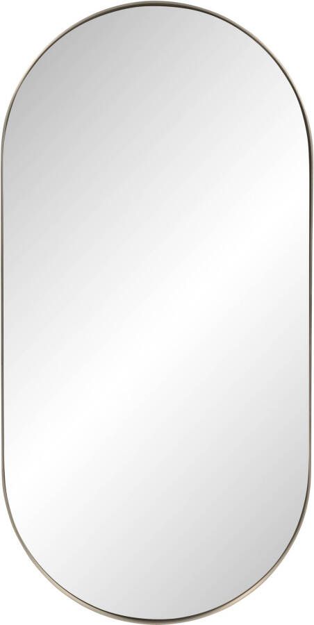 Ben Vita ovale spiegel 40x80 cm Geborsteld RVS