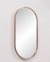 Ben Vita ovale spiegel met LED verlichting en anti-condens 60x120 cm Geborsteld Koper - Thumbnail 2