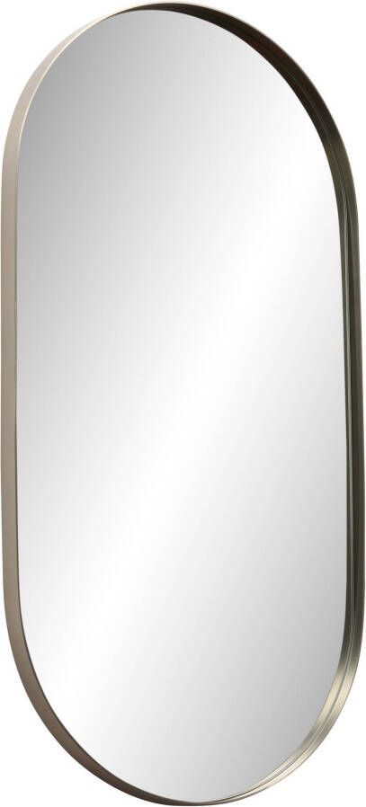 Ben Vita ovale spiegel met LED verlichting en anti-condens 60x120 cm Geborsteld RVS