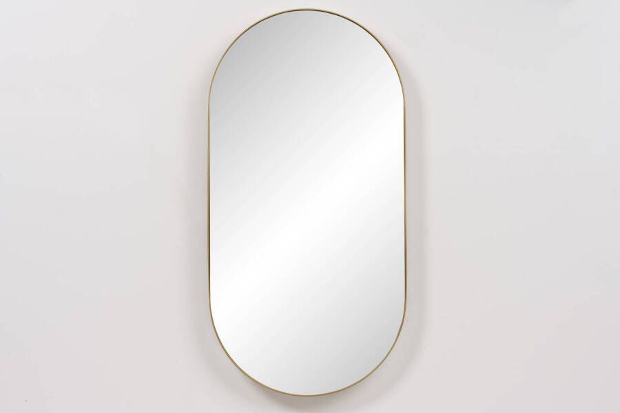 Ben Vita ovale spiegel met LED verlichting en anti-condens 60x120 cm Mat Goud