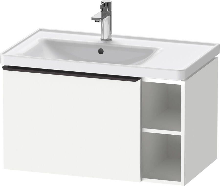 Duravit D-Neo wastafelonderkast met lade en zijdelings rekelement rechts 78 4 x 45 2 x 44 cm wit mat
