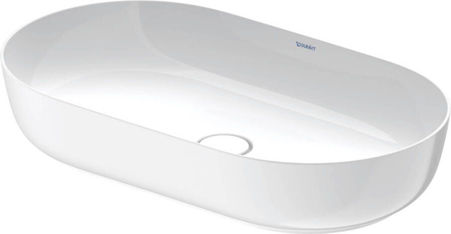 Duravit Luv opzetwastafel 70x40cm ovaal zonder kraangat zonder overloop wit wit 0379700000