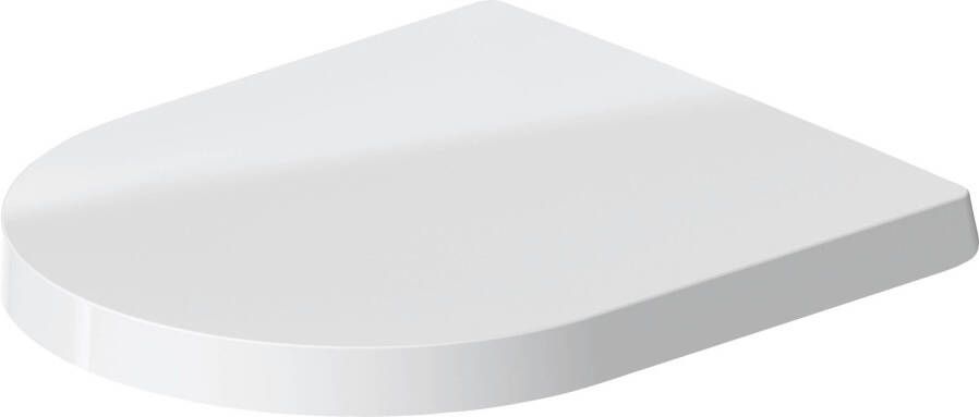 Duravit ME by Starck WC-zitting 43.8x37.4x5.1cm compact met softclose met quickrelease Kunststof wit Glanzend 0020190000