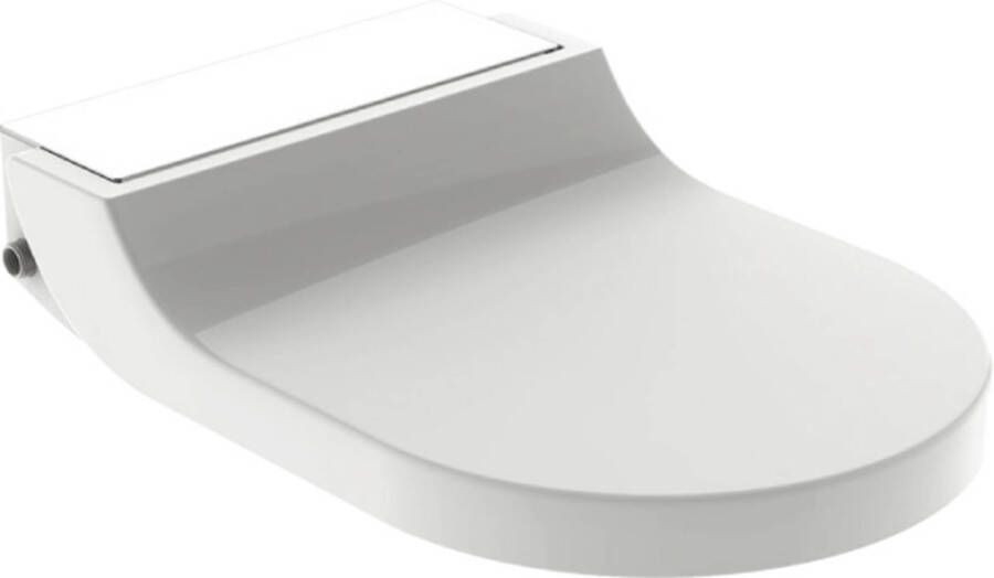 Geberit Aquaclean Tuma comfort zitting met onderdouche met wit glas decor wit