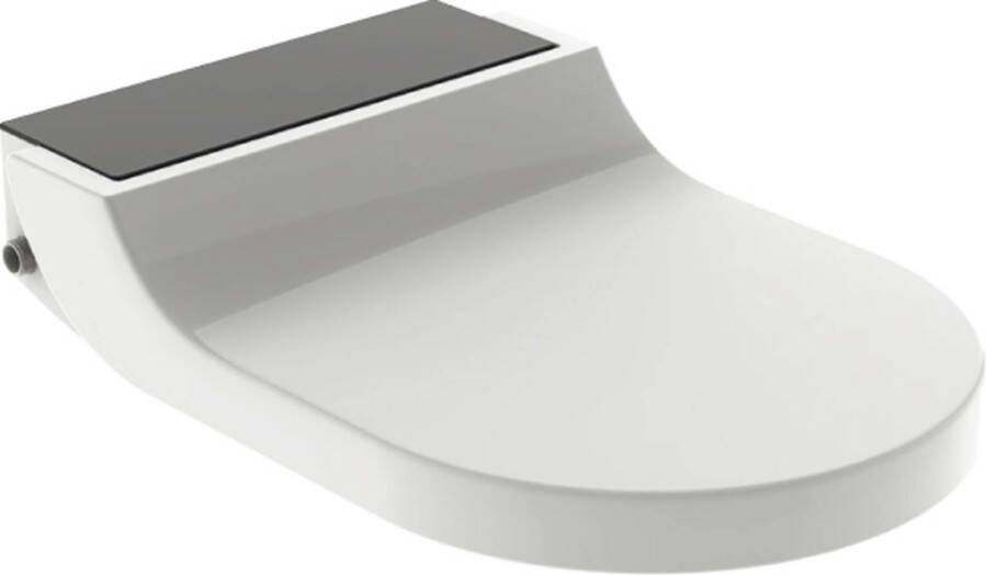 Geberit Aquaclean Tuma comfort zitting met onderdouche met zwart glas dec wit