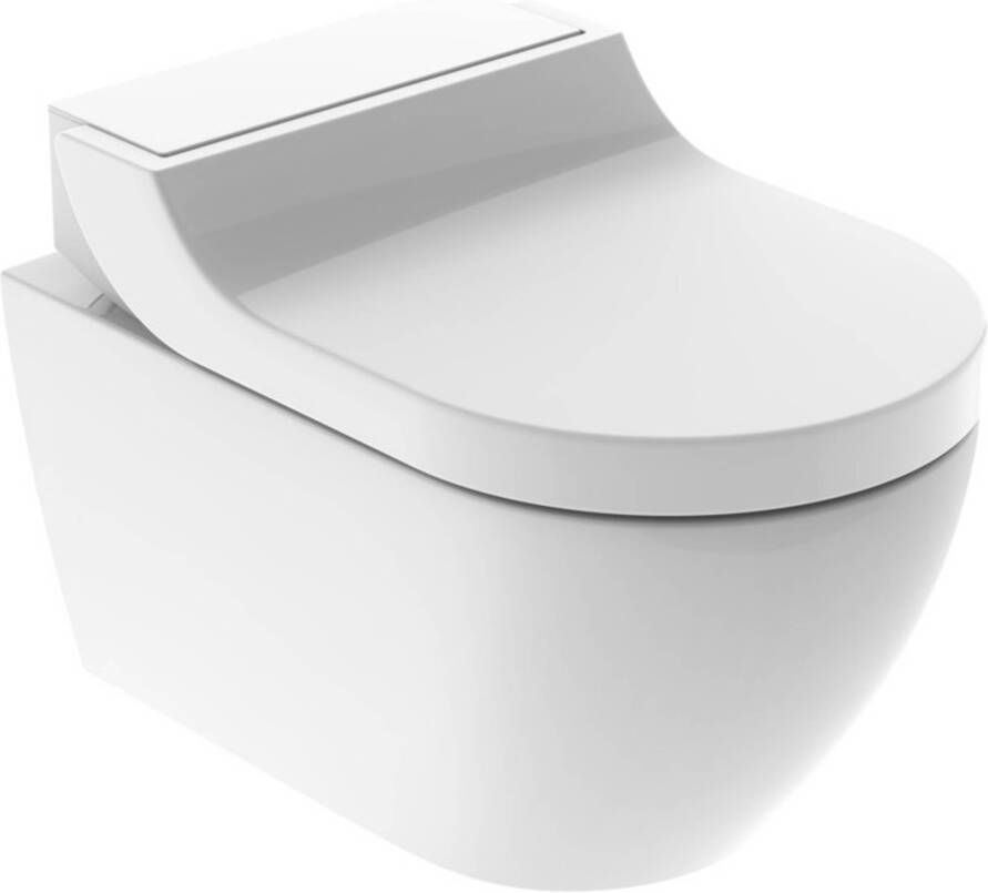 Geberit AquaClean Tuma Classic rimfree hangend toilet met douche wc-zitting wit 146090111