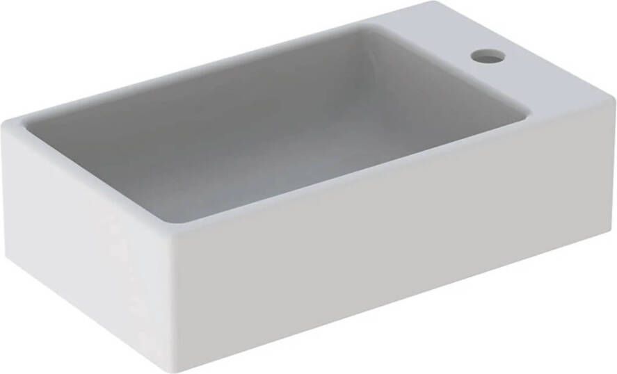 GEBERIT Diedro fontein kraangat recht zonder overloop 400x230mm wit S8448000000