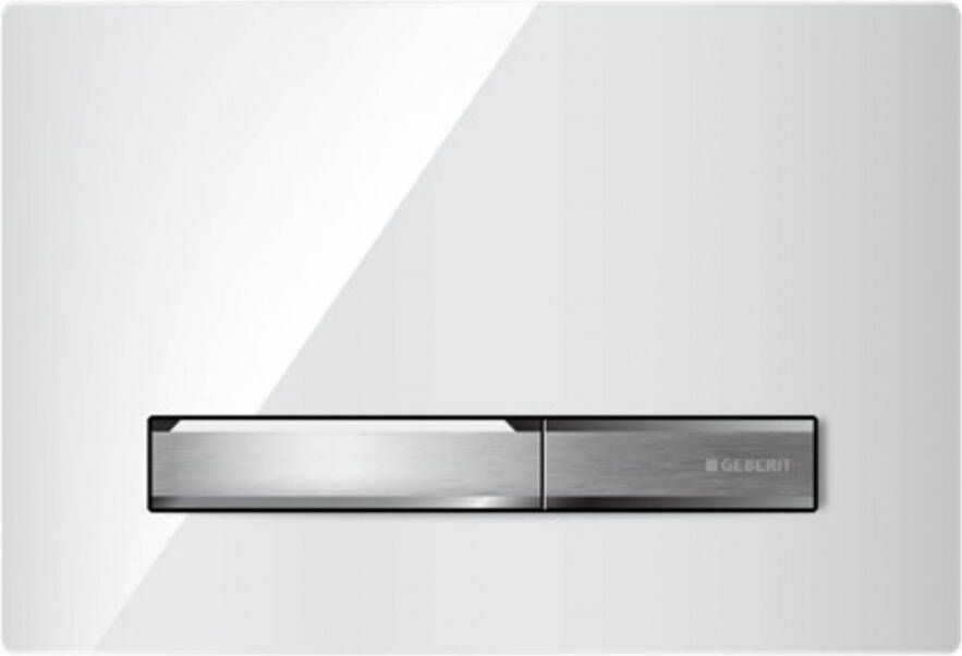 Geberit Tweedekans Sigma 50 bedieningspaneel glans wit aluminium voor Sigma reservoirs 8cm (UP720) en 12cm (UP320) 04377