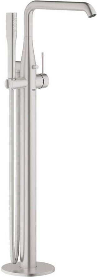 Grohe Essence New Afbouwdeel vrijstaande badkraan omstel draaibare uitloop 27.7cm handdouche doucheslang supersteel 23491dc1