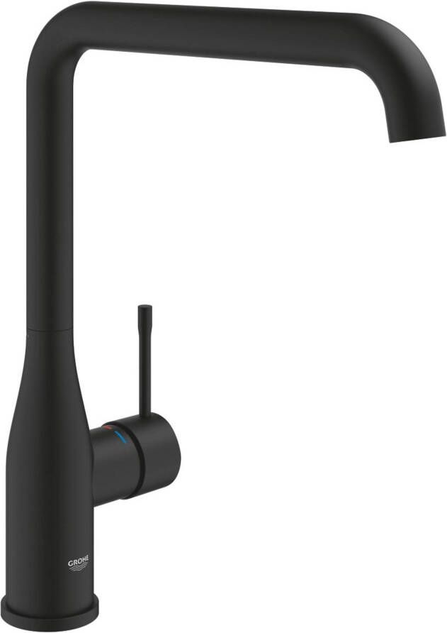 GROHE Essence New 1-gats keukenkraan met hoge uitloop voorsprong 22cm phantom black