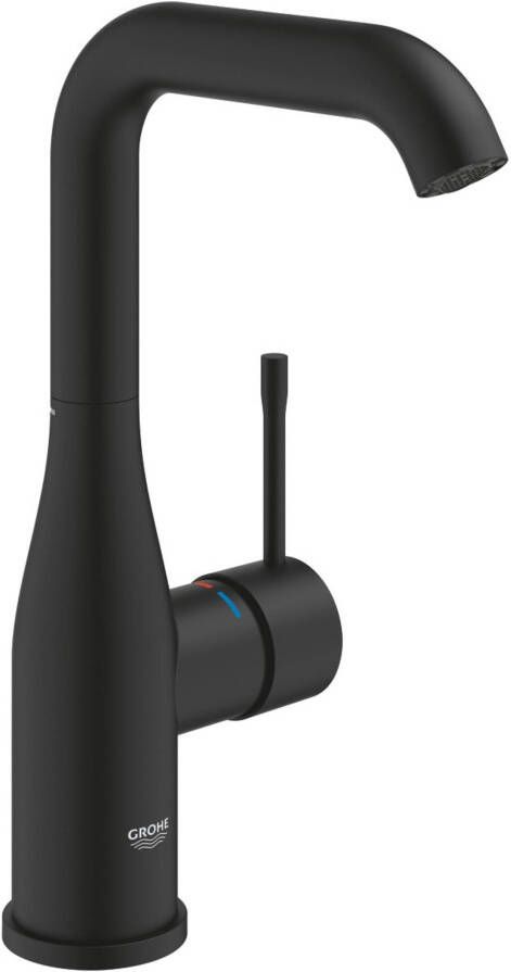 GROHE PROFESSIONAL Grohe Essence wastafelmengkraan L-size hoog met een gladde body Phantom Black 24177KF1