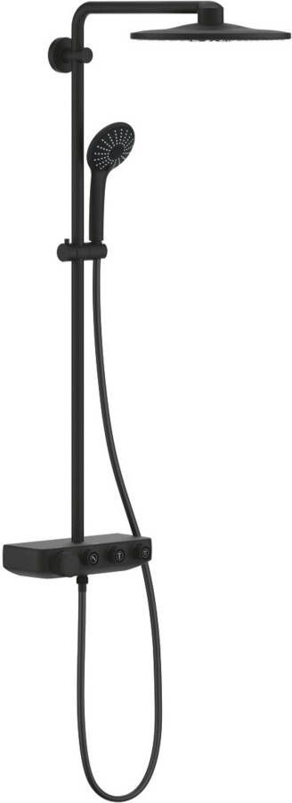 GROHE PROFESSIONAL Grohe Euphoria SmartControl 310 douchesysteem met thermostaatkraan duo rond kleur Phantom Black