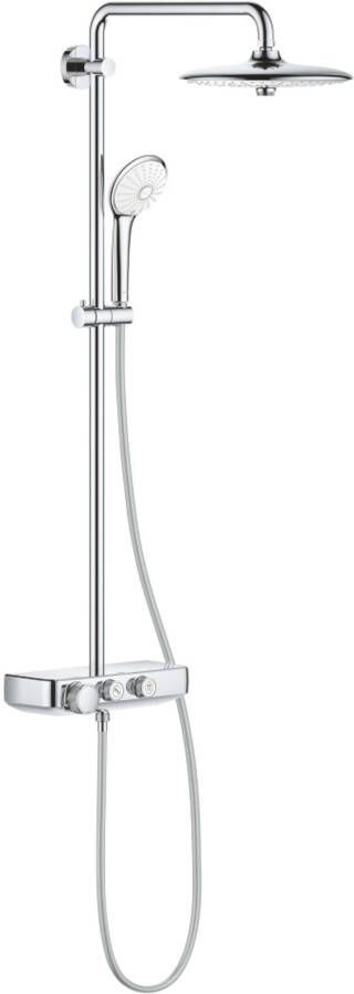 Doucheset Grohe Euphoria Smartcontrol Douchesysteem met Thermostatische Kraan Hoofddouche 26cm en Handdouche Massage Chroom