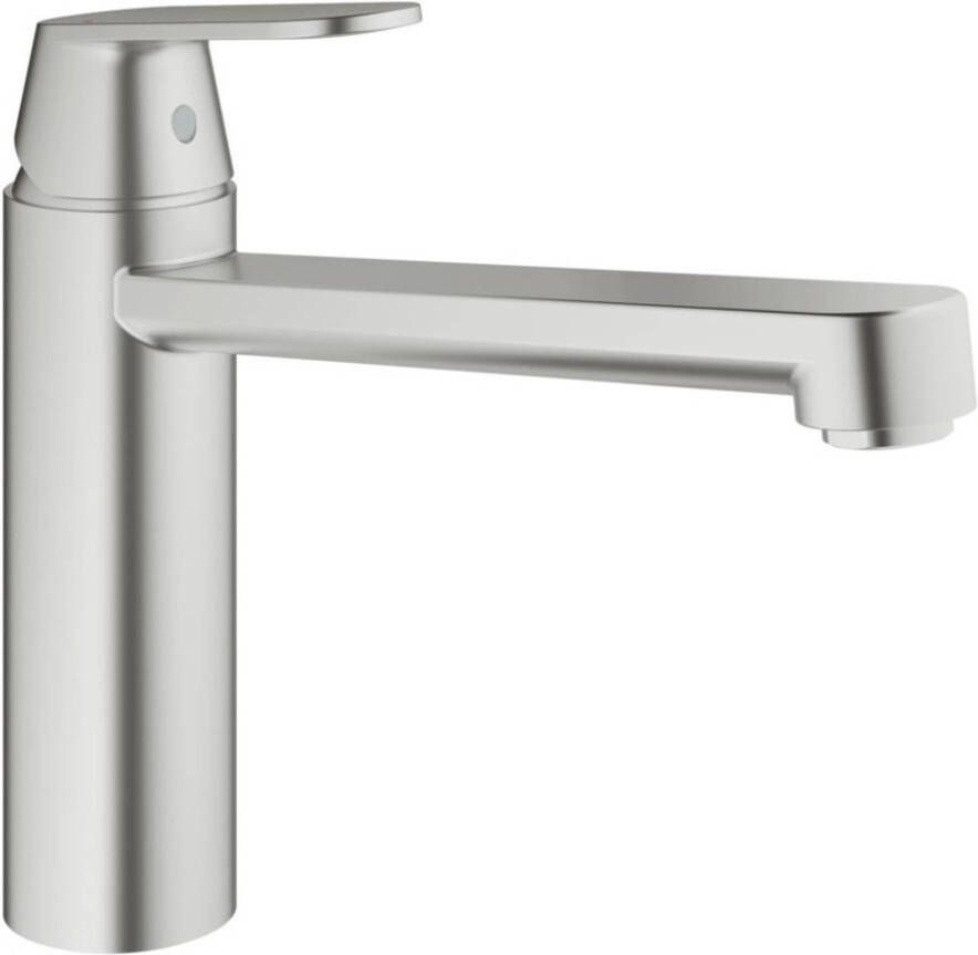 GROHE Eurosmart Cosmopolitan Keukenmengkraan eengreeps 207mm hoogte 226mm voorsprong uitloop medium draaibaar supersteel