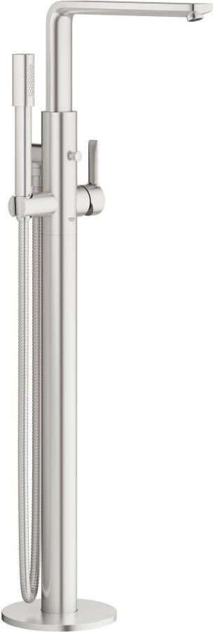Grohe Lineare New afbouwdeel voor vrijstaande badkraan vloermontage met omstel m. sena handdouche en doucheslang 125cm supersteel 23792DC1