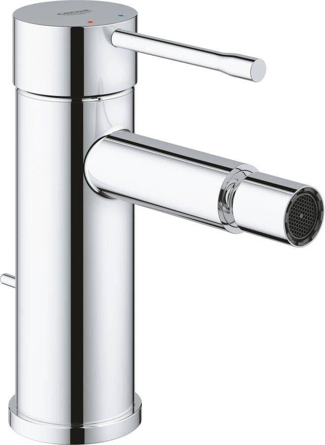 Grohe Essence New 1 gats bidetkraan S size met waste met 28mm cartouche chroom 32935001