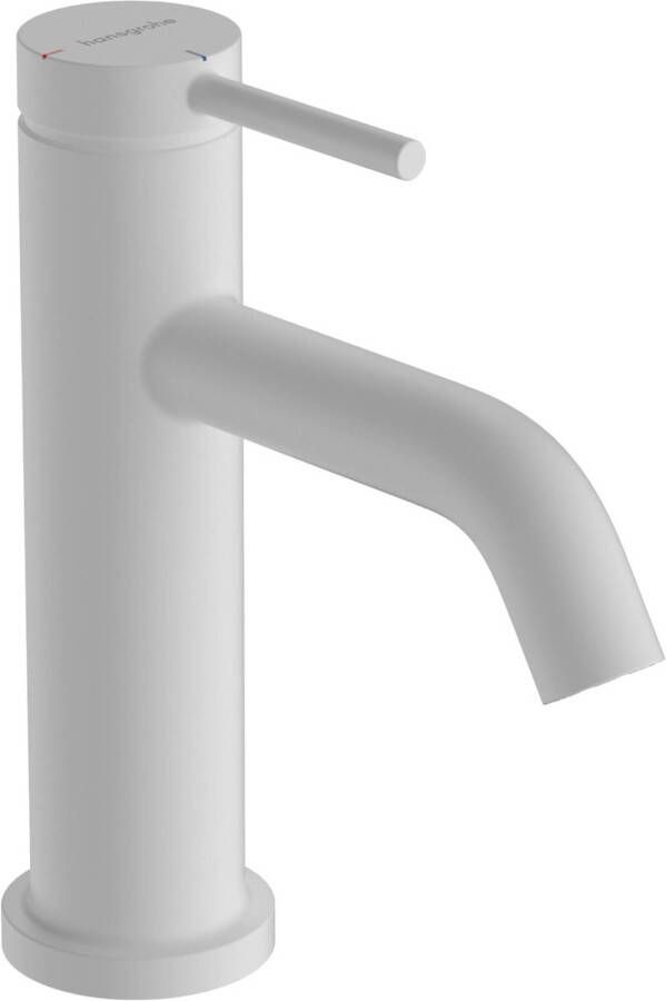 Hansgrohe Tecturis S Wastafelmengkraan zonder waste coolstart zonder waste 10.8cm uitloop mat wit 73301700