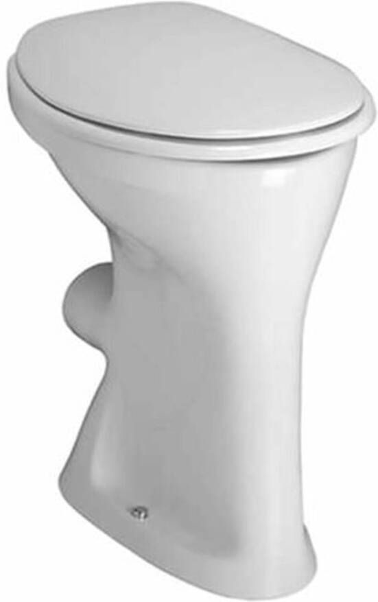 Laufen Albanova staand closet 48x35x50cm vlakspoel afvoer PK verhoogd keramiek wit h8219900000001