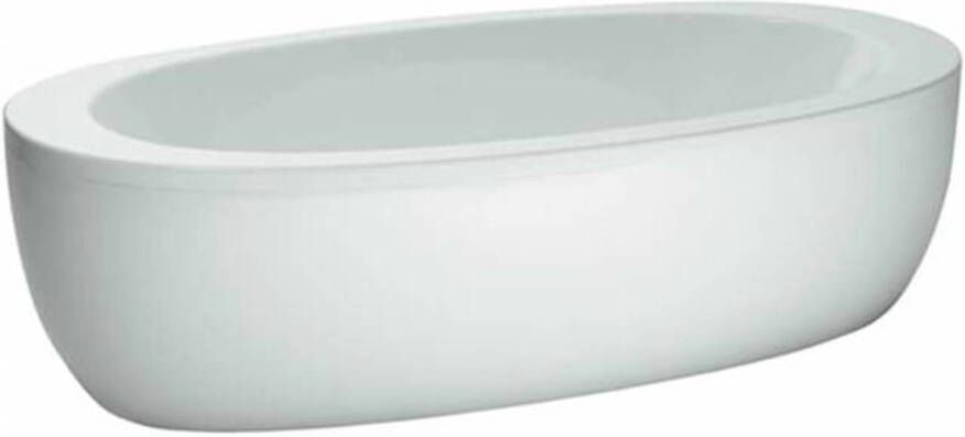 Laufen Alessi One kunststof bad vrijstaand ovaal m. paneel 203x102cm wit H2419700000001