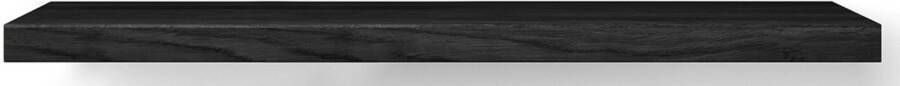 Looox Wooden Base Shelf Solo Wastafelblad 140x46x7 cm Black
