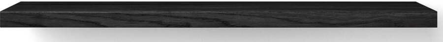 Looox Wooden Base Shelf Solo Wastafelblad 160x46x7 cm Black