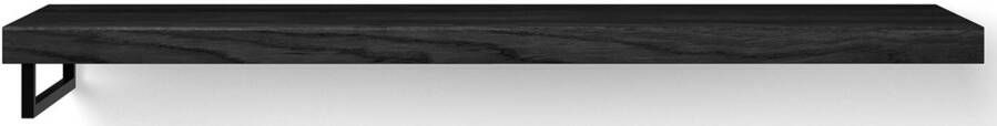 Looox Wooden Base Shelf Solo Wastafelblad 160x46x7 cm Black
