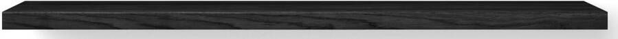Looox Wooden Base Shelf Solo Wastafelblad 200x46x7 cm Black