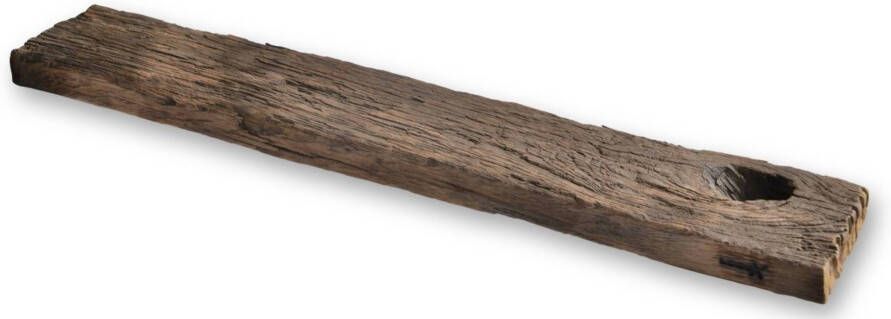 Looox Wood collection bath shelf raw ca 78x16x4cm massief eiken wbshraw78 - Foto 2