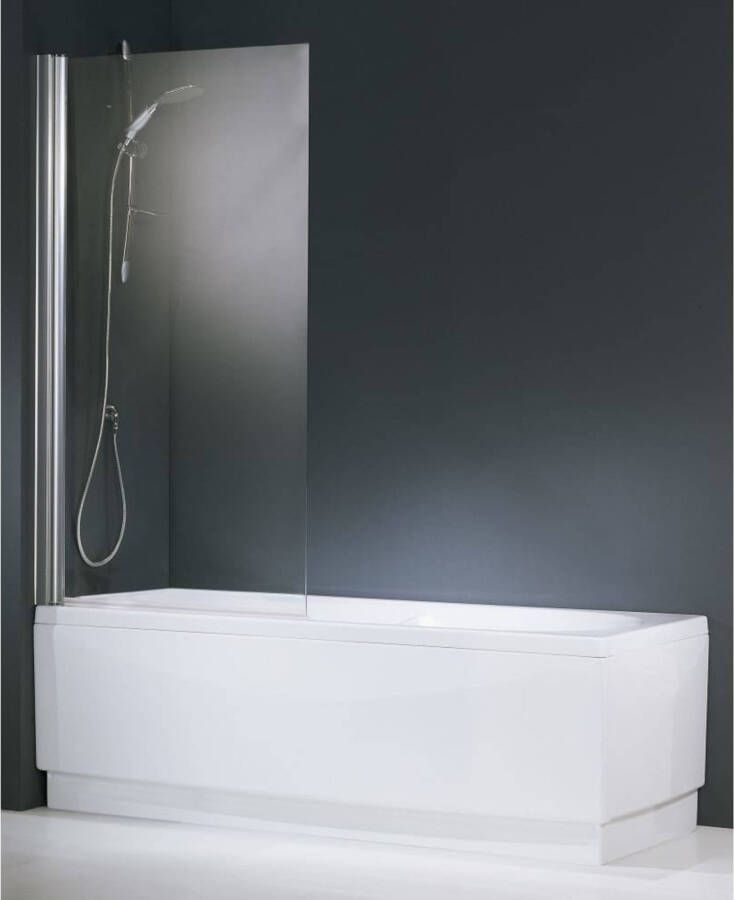 NOVELLINI Aurora 1 Badwand spatscherm 1500x850mm profiel chroom 6mm glas helder AURORAN185 1K - Foto 2