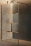 Novellini H art Inloopdouche 120x200cm Ribbelglas flute Brushed bronze (brons) harthc120-94q - Thumbnail 2