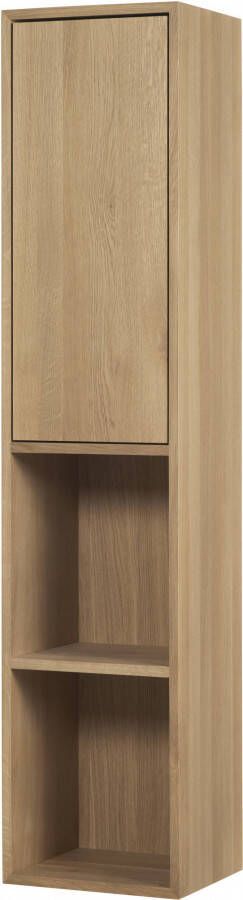 Pure Oak Pure Wood massief eiken hoge kast 35x30x159cm Old grey