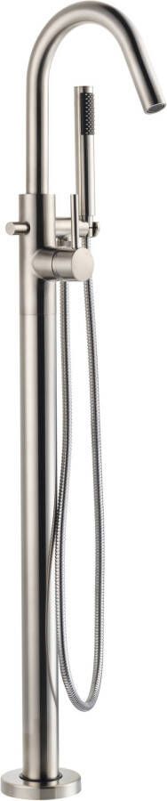 Saniselect 1-gats badmengkraan staande Geborsteld staal - Foto 1