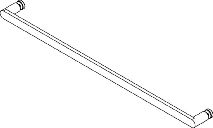Saqu Tweedekans Modulo Handdoekhouder 70 cm rond Chroom