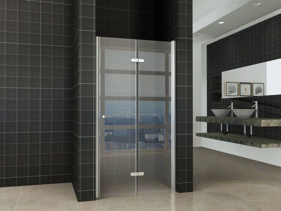 Saniselect Nis douchedeur vouw 90x202 cm linkx Nano-glas